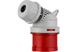 REV Ritter 0512581555 - Presa ad angolo CEE, 16 A, 380 V