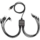 Queen.Y 8 in 1 Cavo di Programmazione USB Cavo per Multifunzione Motorola TYT Baofeng Kenwood Radio Yaesu Vertex Tyt Quanshen