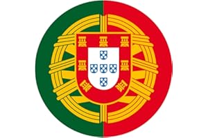 Artimagen Pegatina Círculo Bandera Portugal ø 50 mm.