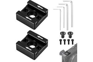 2 st kall skoadapter, kall klohållare med 1/4"-20 gänga för DSLR-kamera, LED-tillbehörsfäste Micro Flash EVF, med M2.5-skruva