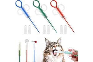 ShanBye Pill Dispenser Cat, 3 Pieces Tablet Divider Pet Reusable Pet Pusher Syringe Tablet Feeder Pet Pusher Pill Assist Tablet Dispenser for Cats Dogs Small Animals