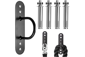 YOYIAG Résistance d'ancrage à la corde de combat : point d'ancrage mural et de plafond, crochet d'ancrage pour systèmes de musculation, balançoires de yoga, sac de frappe