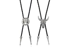 Cowboy Halsband Läder Boss Modig Retro Westernstil Tjurhuvud Halsband Bolo Tie För Present Till Make Eller Pappa