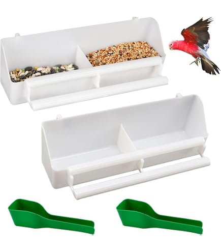 Mangeoire HangOn 13 Litres à Accrocher – Pour Poulailler Ou Volière, Vert, Pratique