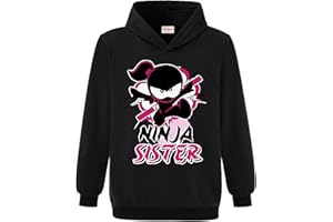 FORLCOOL Ninja Kidz Merch Girls Hooide Cotton Tops Kids Pullover Boy Jumpers