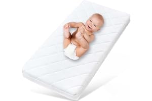 ‎ALCUBE Alcube® FRESHY Kindermatratze 70x140 cm mit waschbarem Bezug bei 60°C für Babybett oder Juniorbett I kombinierbar mit Spannbettlaken oder Matratzenschoner 70x140 I Premium Schaumkernhöhe von 9 cm
