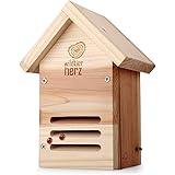 wildtier herz I Marienkäferhaus wetterfest und unbehandelt I Massiv-Holz Marienkäfer Insektenhotel I Marienkäferhotel, Insekt