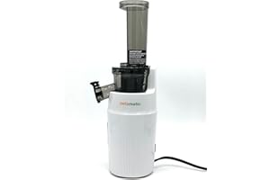PELAMATIC Zuminstant Kompakter elektrischer Saftpresse (Slow Juicer): Kaltgepresst, nährstoffreich, schäumungsfreier Entsafter, platzsparend, elegant und vielseitig – für frisches Obst und Gemüse