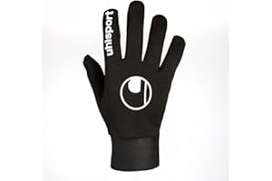 uhlsport Guantes de Jugador de Fútbol - Guantes de Running para Hombre, Mujer, Niños - Guantes de Running Jogging con Perfil Micro-Grip para Manos secas y Calientes en Tiempo frío