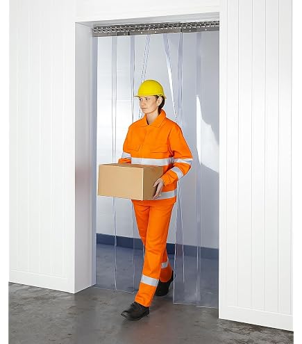 PVC Lamellenvorhang Transparent Für Industrie Hall Produktbild-Vorschau 5