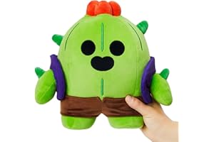 Klikkopers Brawl Stars Cuddly Toys, Brawl Stars Leon Cuddly Toy, Brawl Stars Plush Doll, Brawl Stars Figures, Brawl Stars Plush Toys, Brawl Stars Plushies, Christmas Small Gifts (Spike)