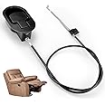 LONGRAY Recliner Chair Cable Replacement, Recliner Chair Parts, Recliner Release Pull Handle Replacement Parts, Spring Cable Release Lever with Cables Fit Major Recliner Brands Sofa