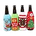 Produktbild Gkmamrg Weihnachtsbaum Deko Weihnachtsbaumschmuck 4pcs, Christbaumschmuck Handgemachte Anhänger Weihnachten Weihnachtsbaum Weihnachtsmann Schneemann Elch Bär (Bierflasche Flaschenbeutel)