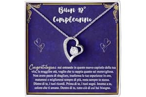 Bramart Collana Donna Compleanno Laurea Finitura in Oro, Argento Idee Regali per lei Festa Evento speciale - Cofanetto con DEDICA incluso