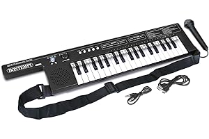 Bontempi | KeyRhythm - 37-Tasten-Keytar mit Schultergurt und Akku für unbegrenzte musikalische Freiheit