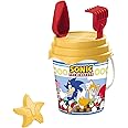 Mondo Sonic, Renew Toys Sea Set with Bucket, Scoop Rake, Sieve, Shape, Watering Can Included, Multi-Colour, 17 cm, 28707
