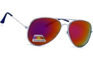 MFAZ Morefaz Ltd Enfants Garçon Fille Lunettes De Soleil Polarisées En Miroir Style Pilote Kids Sunglasses