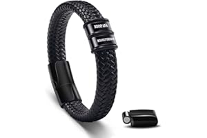 SUNSH Festa Del Papà,Regalo Festa Del Papà,Bracciale Da Uomo-Mio Papà Mio Supereroe,Regalo per La Festa Del Papà/Compleanno/Ringraziamento/Natale per Papà