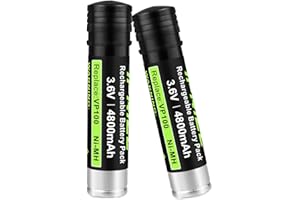 2 x iPrize 3,6 V 4800mAh akumulator zamienny do Black & Decker Versapak VP100 VP130 VP100C VP105 VP105C VP110 VP110C VP143 2 szt