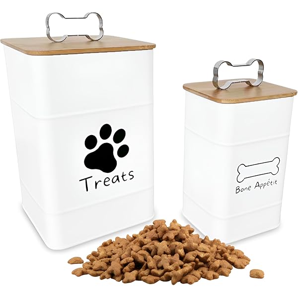Canister Decorative Dog Food Jar Amici Pet, Zentangle Pet Food