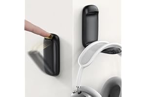 Lamicall Headset Halterung, Kopfhörer Halter - [Faltbar & Klein] Selbstklebender Gaming Headset Ständer für Schreibtisch/Wand, Kopfhörerhalter Headphone Haken Kleben für Airpods Max, Gaming Zubehör