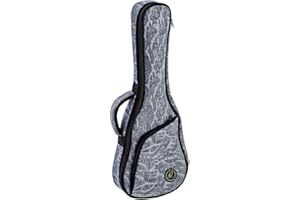 Ortega Guitars Jean Ukulele Gigbag - Tenor Ukulele Tasche - Höhe 69 cm - Breite 24 cm - Mit Schultergurten - Baumwolle / Leinen, Blau (OUB-TE-BLJ)