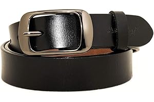 AmyKer Ceinture Femme Cuir Marron Noir Rouge véritable Vintage Avec Boucle en Relief 105 110 115 120 cm