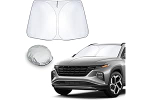 CDEFG Compatible con Hyundai Tucson NX4 TL 2015-2024 2025 Parasol Coche Delantero, Parasol Parabrisas Protector Plegable con Gran Pantalla Anti UV Fresco-Parasol Tucson 2025 Accesorios