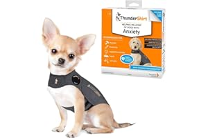 Thundershirt Gilet Anti-anxiété pour Chiens, Taille XXS, Gris chiné Classique