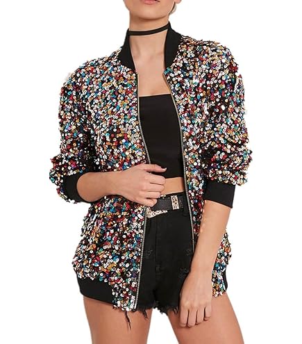 W WIDMANN MILANO party Fashion bomberjack, pailletten jas, vest, outfit