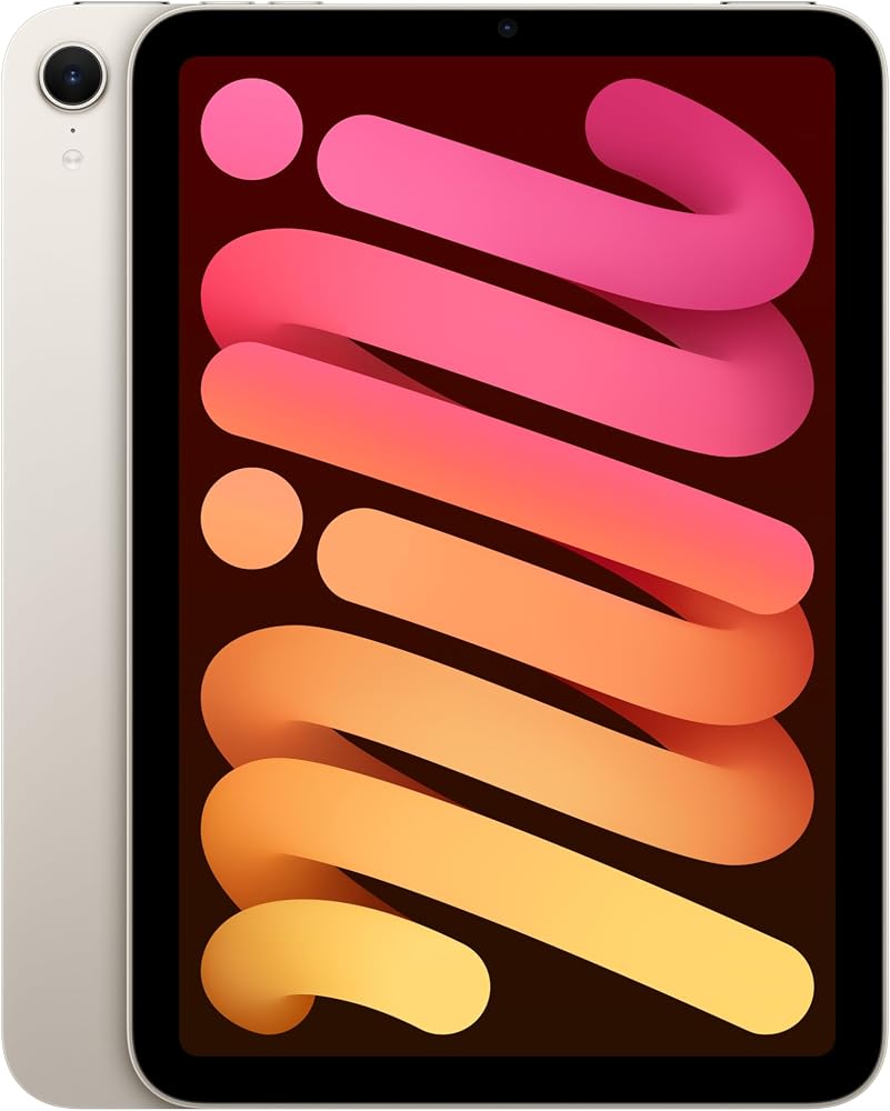 Apple iPad mini, A17 Pro çip ile: 8.3 inç Liquid Retina Ekran, 256 GB, Wi-Fi 6E, 12 MP Ön Kamera/12 MP Arka Kamera, Touch ID, Tüm Gün Süren Pil Ömrü — Yıldız Işığı