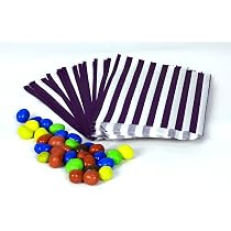 AMD Nexus Papiertüten Gestreift – 100 Stück, 12,7 X 17,8 Cm – 5 Farben, Für Süßigkeiten, Geschenke & Partys, Made In UK