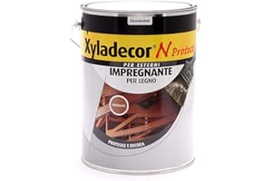 Xyladecor N PROTECT Fondo Impregnante per Legno Esterno a base solvente, Protettivo e Decorativo, Pronto Uso, colore DOUGLAS 5L