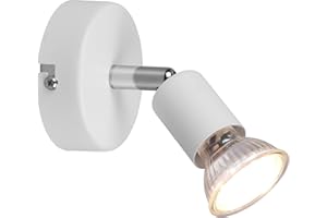 RL LIVE YOUR LIGHT Trio Leuchten R80911031 Faretto Paris Lampadina Esclusa 1 Luce Attacco, Gu10, Bianco Opaco