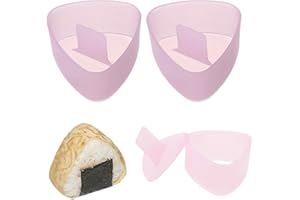 DAAIZIII 2 Stück Dreieckige Onigiri-Formpresse, Reisbällchen-Former mit Pressform für DIY-Perfektes-Herstellungsset