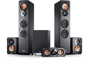 Teufel Ultima 40 Surround 5.1 Set Altoparlanti Home Cinema 5.1 Surround Sound System, Potente Subwoofer, Film e Videogiochi - nero