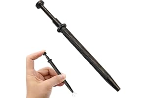 ZOVATOR Stainless Steel Pick Up Tool, Piercing Grabber Tool 4 Claw Pick Up Tools 4 Prong Grabber Tools for Electronic Component Jewel Diamond (Black-1PC)