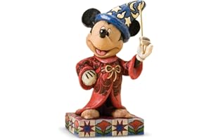 ENESCO Disney Traditions Mickey The Magician Statue 11Cm, Height, Blue,red