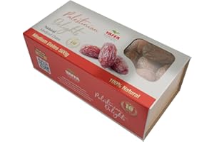YAFFA Palestinian Delights Delicious and Juicy Medium Medjool Dates (Box of 500g) - All Natural, No Added Sugar, Free from Additives, Sustainably Grown and Hand-Picked Palestinian Dates