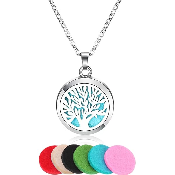 VALICLUD 3er Set Aromatherapie Anhänger - Edelstahl Duftkette Für ätherische Öle