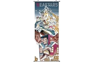 CosplayStudio Gran cuadro enrollable Beastars | Kakemono de tela | Póster 100 x 40 cm | Diseño: Legoshi