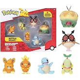 Pok&eacute;mon Battle Figure Multipack 6 x 2 in&ccedil; Pawmi, Squirtle #2, Torchic, Turtwig, Hoothoot, Appltun W9
