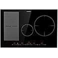 Klarstein Induction Hob, 7500W Electric Hob Induction Cooker, 4 Ring Electric Pan Hob, Built-In Table Top Cookers w/ 4 Hobs, Touch Control, Induction Heater Cooktops, Electric Hot Plates for Cooking