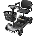 PAISEEC S1 Mobility Scooter for Adults, 4-Wheel Mobility Scooter 25 Miles 6 MPH 265 lbs, All Terrain Scooter with PAi Safety System, Good Legroom, Rotating Seat, Headlight, Basket, Charger Included