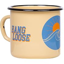 MUGSY Emaille Tasse „Home Is Where You Park It“ – 300 Ml, Weiß, Bruchfest & Leicht Für Camping