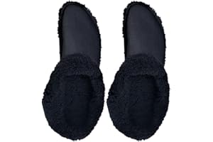 ZXCVWWE 1 paire de sabots d'hiver en peluche avec doublure en polaire pour intérieur et extérieur