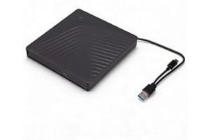 Extern DVD-enhet, USB 3.0 CD ROM Optical Player Drive, Löstagbar Laptop Optisk Drive Box för 12,7 Mm/9,5 Mm SATA DVD RW-enhet