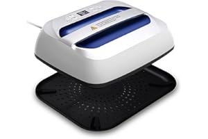 Umelee Prensa de Calor, Máquina Prensa Termica Portátil 12"×10", Calentamiento Rápido, Tiempo y Temperatura Ajustables, Apagado Automático, DIY Heat Press para Camisetas Bolsos Sombreros Zapatos