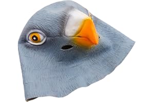 CENPEK Máscara de Paloma, máscara de Cabeza de Animal de látex para Fiesta de Disfraces de Halloween, Novedad de Lujo, para Cosplay, Eventos temáticos y Disfraces Divertidos