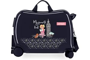 Enso My Favorite Book Maleta Infantil Azul 50x38x20 cms Rígida Poliéster Cierre de combinación lateral 34L 3 kgs 4 Equipaje de Mano…